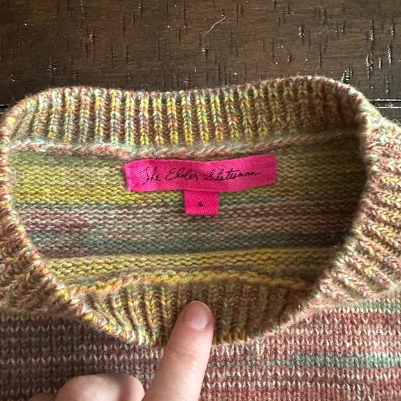 ELDER STATESMAN CREWNECK SWEATER STRIPES - Picture 4 of 6